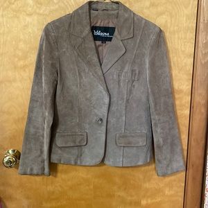 Suede leather jacket